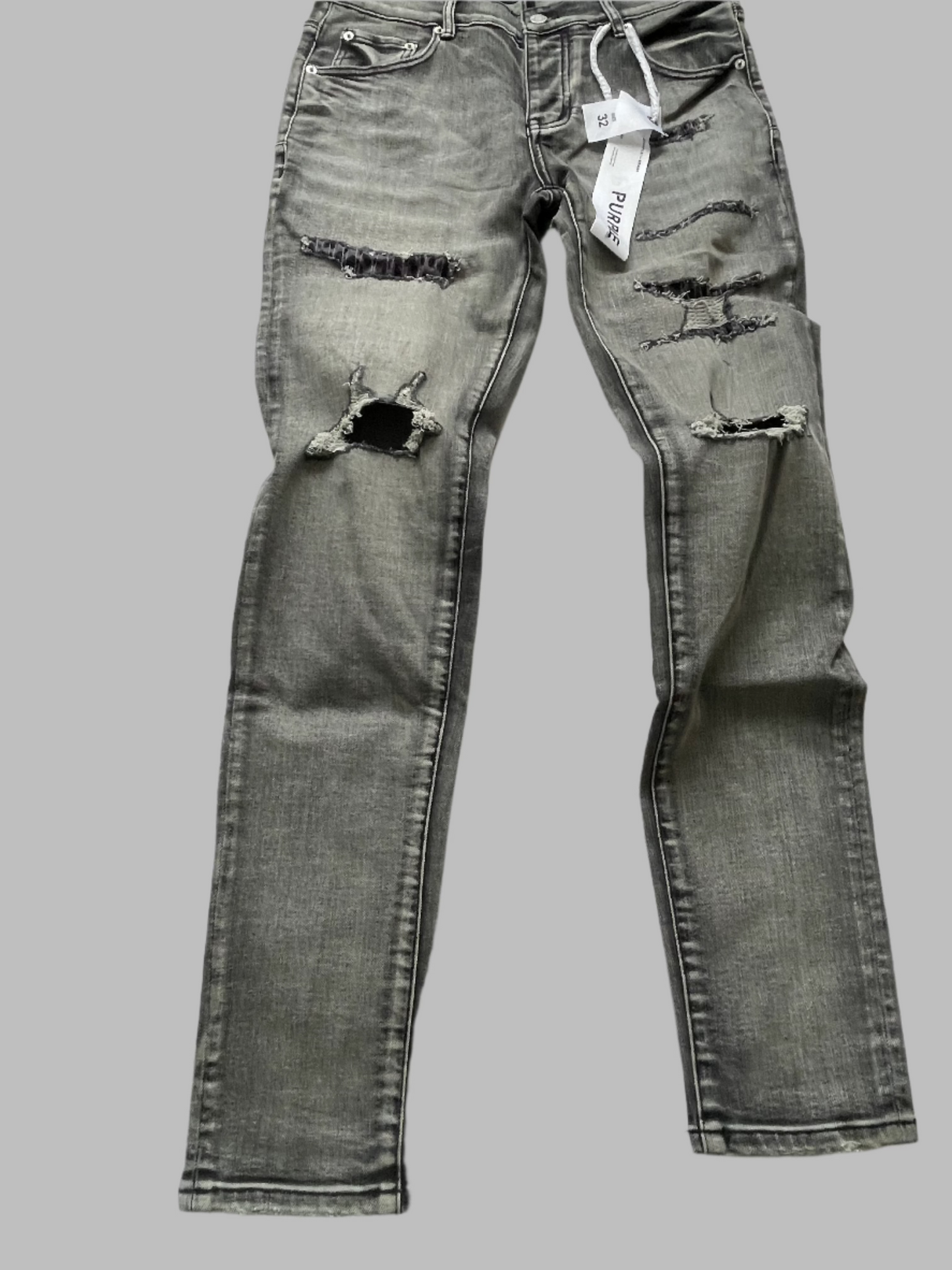 Black-washed-off Stylish Denim